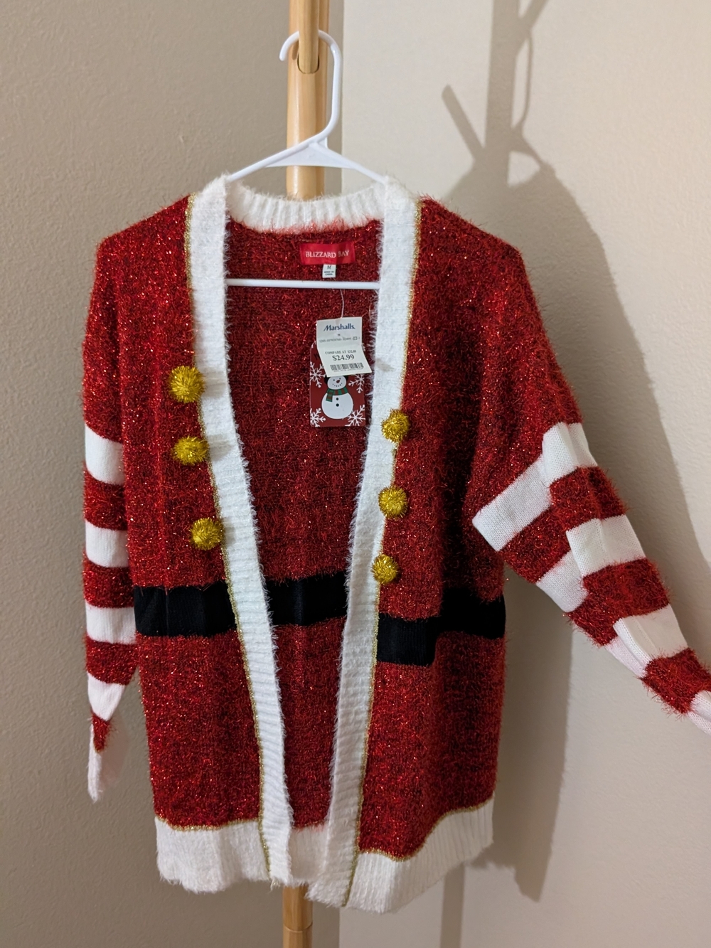 Red Holiday Cardigan Sweater